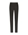 Dolce & Gabbana Tailored Woolen Trousers Check Pattern In Brown