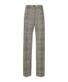Dolce & Gabbana Tartan Check Trousers For Women In Gray