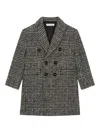 Dolce & Gabbana Checked Coat In Black