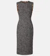 Dolce & Gabbana Sleeveless Midi Dress In Black