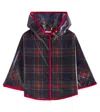 Dolce & Gabbana Checked Raincoat In Multicoloured