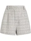 Dolce & Gabbana Shorts In Boucle Lame In Grey