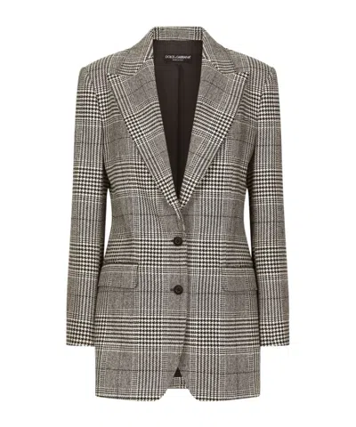 DOLCE & GABBANA GLEN-PLAID BLAZER
