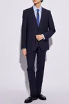 Dolce & Gabbana Single-breasted Checked Wool Suit In Navy Blue