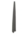 Dolce & Gabbana Glen Plaid Tie In Gray