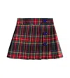 Dolce & Gabbana Checked Wool-blend Skirt In Multicoloured