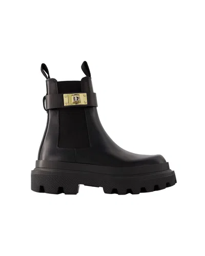 Dolce & Gabbana Chelsea Ankle Boots - Dolce&gabbana - Leather - Black