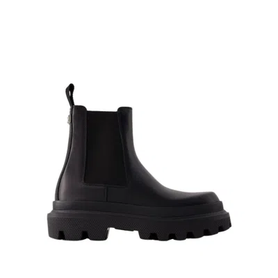 Dolce & Gabbana Chelsea Boots - Leather - Black