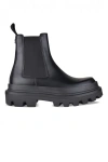 Dolce & Gabbana High Trekking Brushed Leather Chelsea Boots