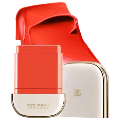 Dolce & Gabbana Cherry Glaze Bar 24h Lasting Glow & Waterproof Cream Blush Stick With Vegan Collagen 03 Cheeky Coral