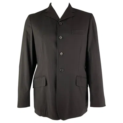 Pre-owned Dolce & Gabbana Chest Size 40 Black Cashmere Blend Jacket