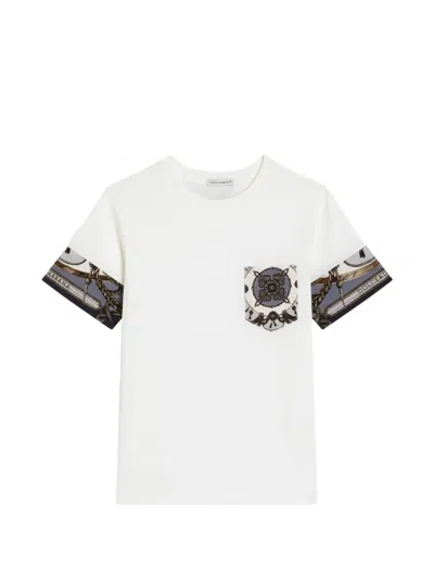 Dolce & Gabbana Kids' Chest-pocket T-shirt In White
