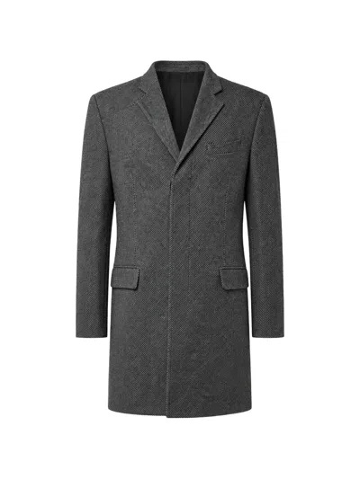 Dolce & Gabbana Wool-blend Single-breasted Coat In Gray