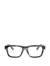 Dolce & Gabbana Chevron-patterned Rectangle-frame Glasses In Red