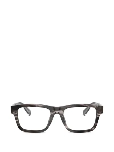 Dolce & Gabbana Chevron-patterned Rectangle-frame Glasses In Red