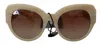 Dolce & Gabbana Beige Acetate Full Rim Brown Lense Dg4294 Sunglasses In Beige