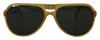 Dolce & Gabbana Yellow Acetate Black Lens Aviator Dg4196 Sunglasses In Yellow