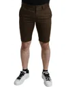 Dolce & Gabbana Sleek Designer Bermuda Cargo Shorts In Black