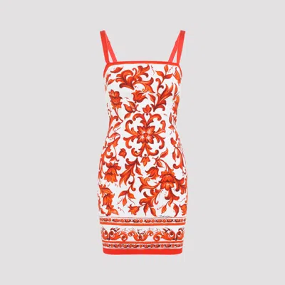 Dolce & Gabbana Chic Charmeuse Mini Dress For Women In Multicolour