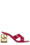Dolce & Gabbana 3.5 75mm Dg-heel Sandals In Magenta