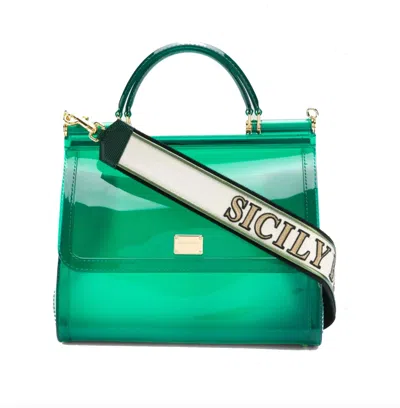 Dolce & Gabbana Chic Green Sicily Crossbody Elegance