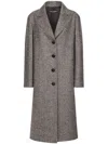 Dolce & Gabbana Chic Herringbone Pattern Jacket For Women In Silver