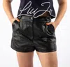 Dolce & Gabbana Chic Lambskin Leather Shorts In Black In Black