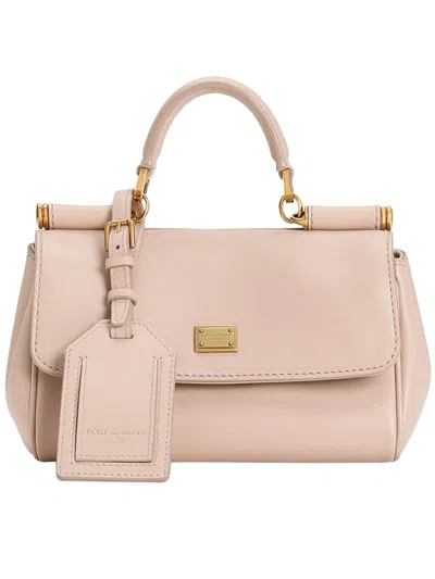 Dolce & Gabbana 'my Sicily' Mini Handbag In Neutral