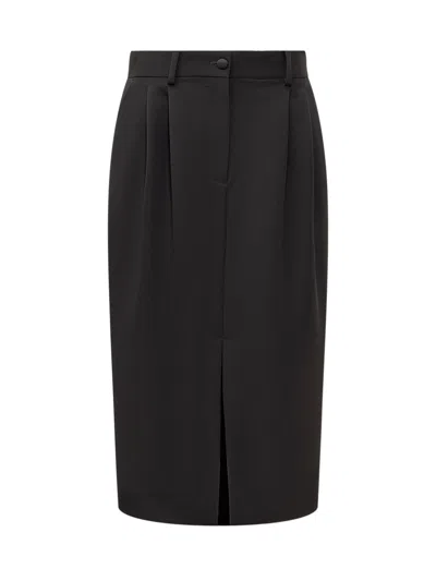 Dolce & Gabbana Chic Mini Skirt For Fw24 In Black