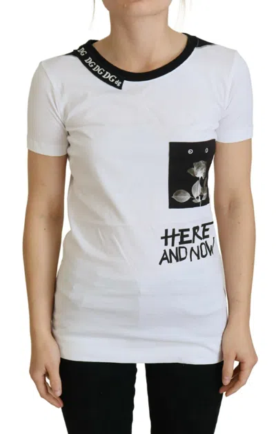 Dolce & Gabbana Logo-graphic Crewneck T-shirt In White