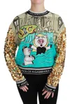 Dolce & Gabbana Year Of The Pig Sequined Top  Sweater