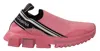 Dolce & Gabbana Pink Low Top Sorrento Sneakers Slip On Casual Shoes