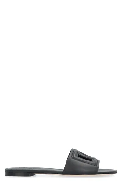 Dolce & Gabbana Chic Round Toeline Cut-out Heels In Black