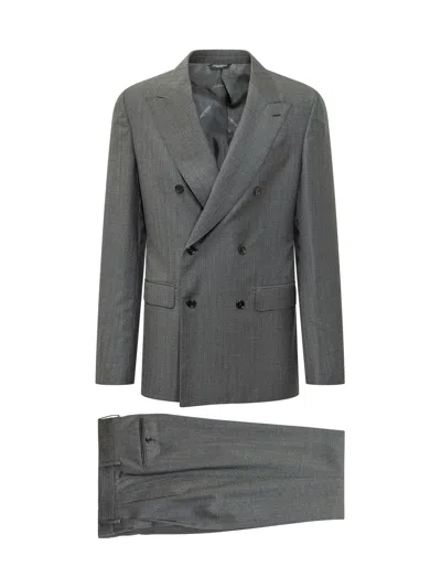 Dolce & Gabbana Chic Suit For The Fashion-forward Individual In Rigato