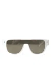 DOLCE & GABBANA CHIC WHITE ACETATE DESIGNER SUNGLASSES