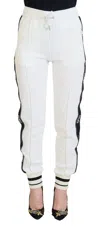 Dolce & Gabbana White Dg Logo Sweatpants Pants