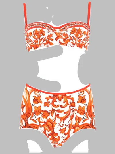 Dolce & Gabbana Chic Women's Swimwear - Fall/winter 2026 Collection In Orange