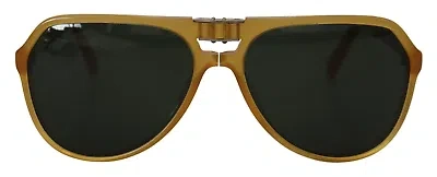 Pre-owned Dolce & Gabbana Chic Yellow Aviator Acetate Sunglasses