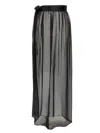 Dolce & Gabbana Belted Midi Chiffon Skirt