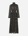 Dolce & Gabbana Chiffon Midi Dress In Print