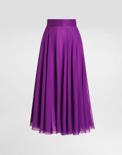 Dolce & Gabbana Chiffon Midi Skirt