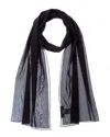 Dolce & Gabbana Chiffon Silk-blend Scarf In Black