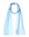 Dolce & Gabbana Chiffon Silk-blend Scarf In Blue