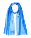 Dolce & Gabbana Chiffon Silk-blend Scarf In Blue