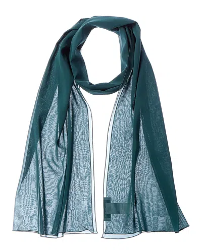 Dolce & Gabbana Chiffon Silk-blend Scarf In Green