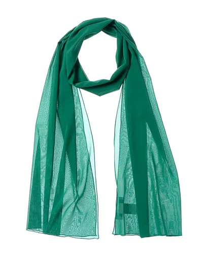 Dolce & Gabbana Chiffon Silk-blend Scarf In Green
