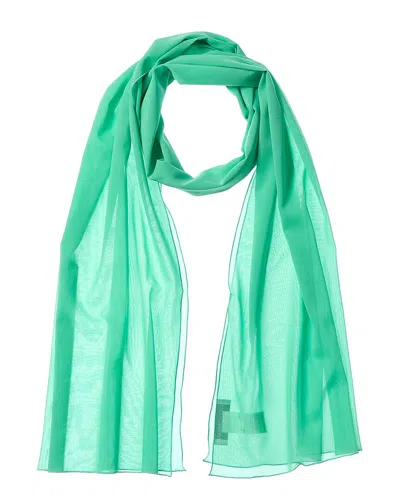 Dolce & Gabbana Chiffon Silk-blend Scarf In Green