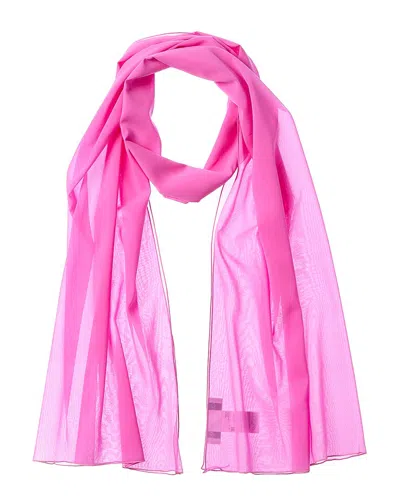 Dolce & Gabbana Chiffon Silk-blend Scarf In Pink