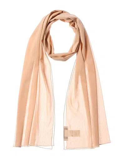 Dolce & Gabbana Chiffon Silk-blend Scarf In Sand