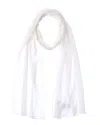 Dolce & Gabbana Chiffon Silk-blend Scarf In White
